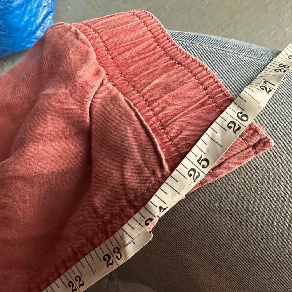 Gorpcore Paperbag Waist Joggers Rose Pink XXS Lyocell Drawstring Relaxed Pants - Picture 11 of 11